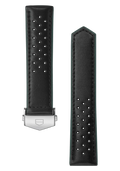 Carrera 41MM Black Perforated Leather Strap - OM Luxury