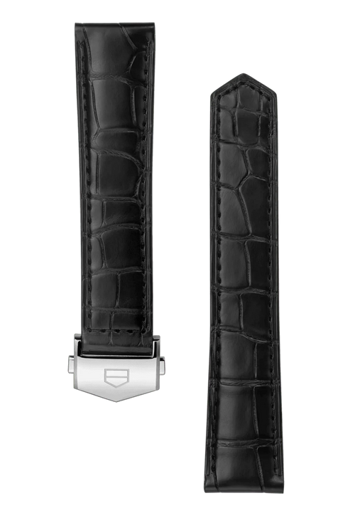 Carrera 39MM Black Alligator Leather Strap - OM Luxury