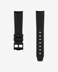 Curved Rubber Strap - Black - OM Luxury