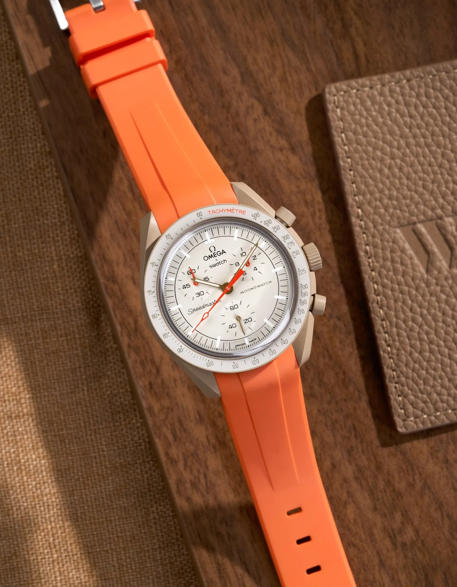 Curved Rubber Strap - Orange - OM Luxury